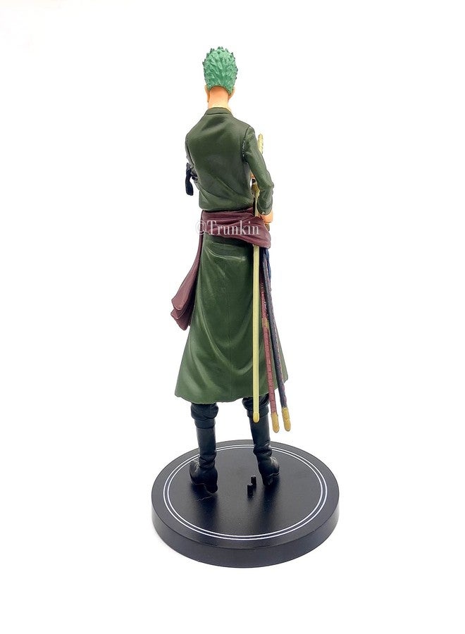 Trunkin One Piece Roronoa Zoro Action Figure with Stand PVC Anime Figurine Collectible Model Toy - 17 Cms - Image 2